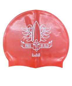 Redhill Printed Red Swim Cap